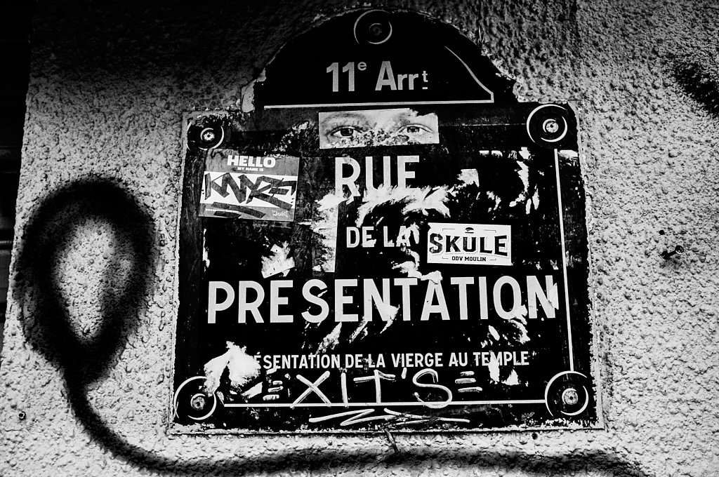 Plaque rue de la Présentation